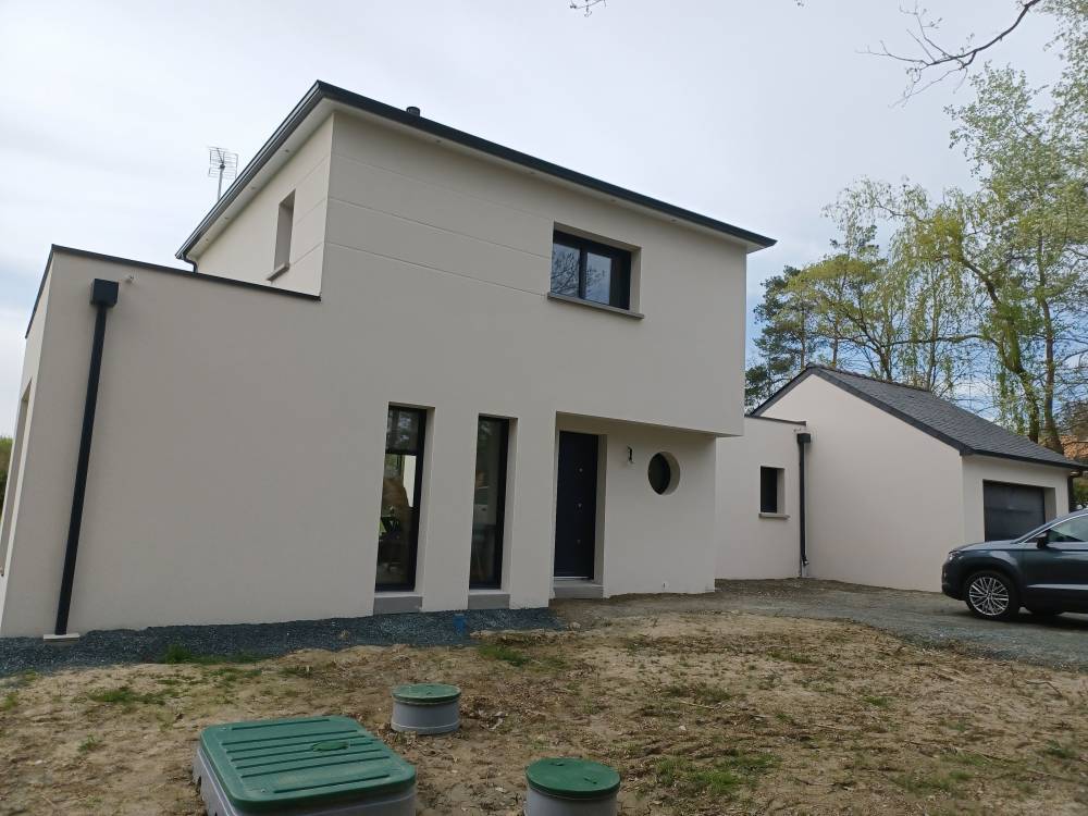 maison moderne voiture